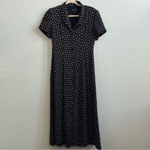 Spenser Jeremy Black and Cream Midi Dress